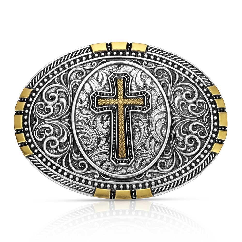 1896 Christian Faith Series Attitude Western Belt Buckle Established Faith